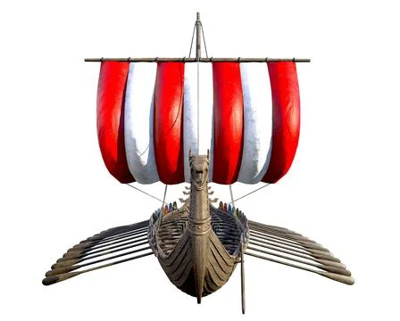 Viking Ship Stock Illustration