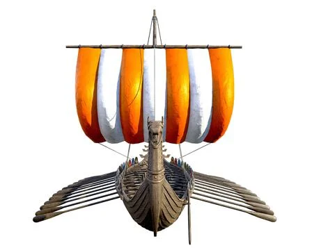 Viking Ship Stock Illustration