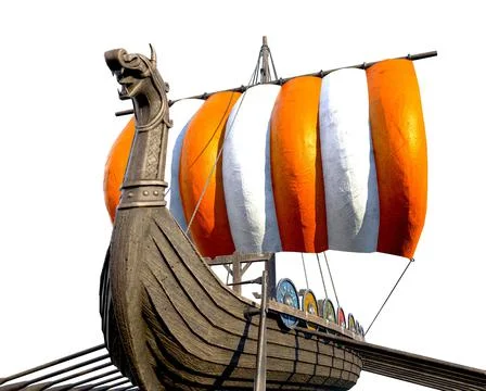 Viking Ship Stock Illustration