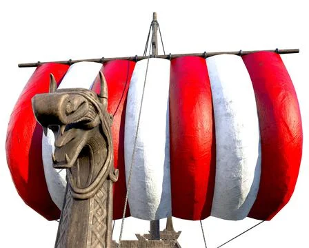 Viking Ship Stock Illustration