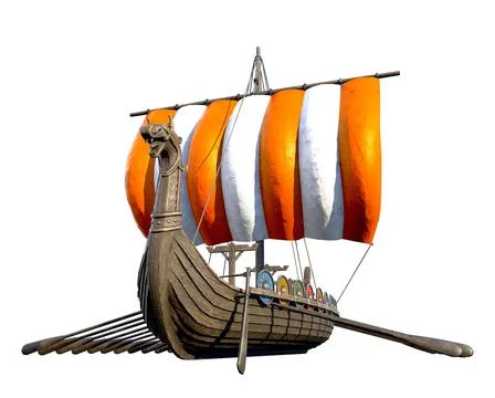 Viking Ship 스톡 일러스트