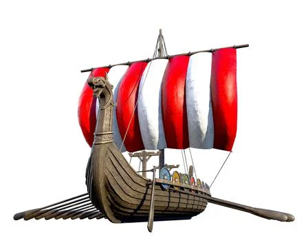Viking Ship Stock Illustration