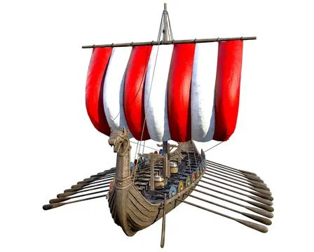 Viking Ship 스톡 일러스트
