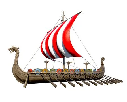 Viking Ship 스톡 일러스트