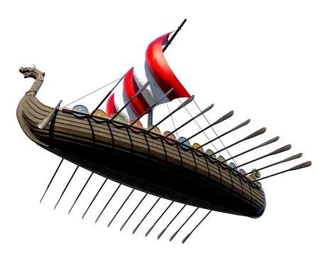 Viking Ship Stock Illustration