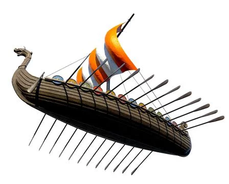 Viking Ship 스톡 일러스트