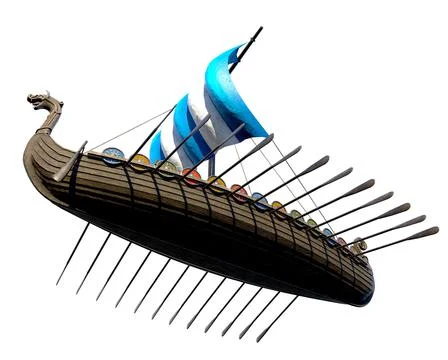 Viking Ship Stock Illustration