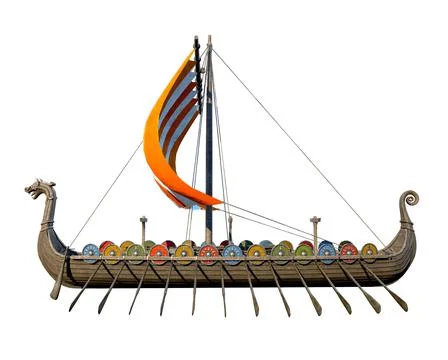 Viking Ship Stock Illustration