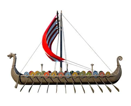 Viking Ship 스톡 일러스트
