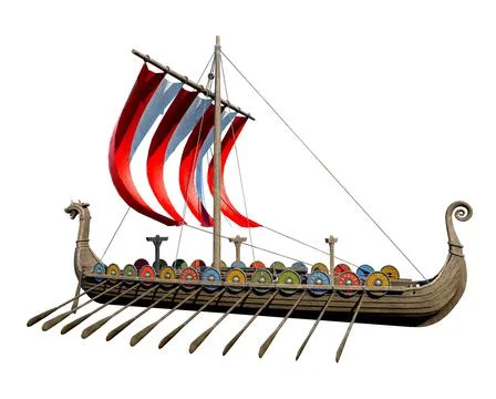 Viking Ship 스톡 일러스트