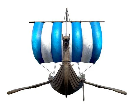 Viking Ship Stock Illustration