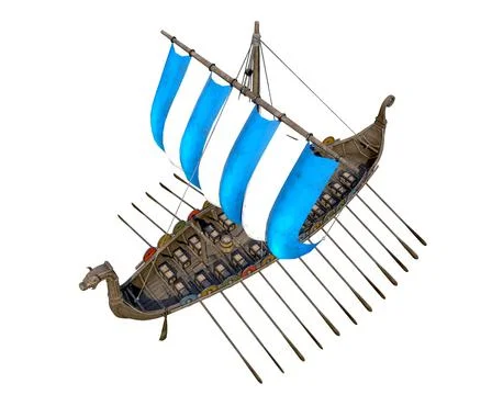 Viking Ship Stock Illustration