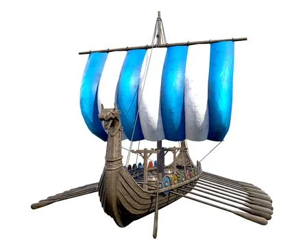 Viking Ship Stock Illustration