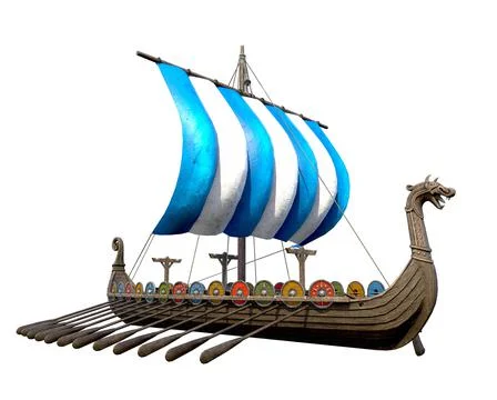 Viking Ship Stock Illustration