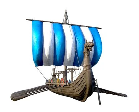 Viking Ship Stock Illustration
