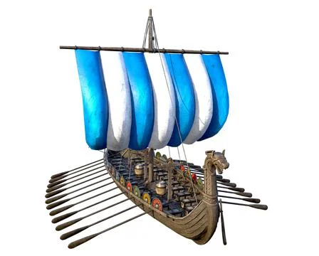 Viking Ship Stock Illustration