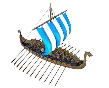 Viking Ship 스톡 일러스트