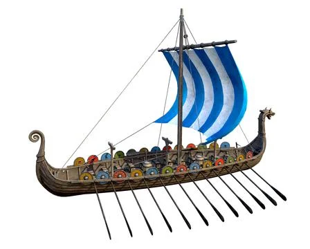 Viking Ship Stock Illustration