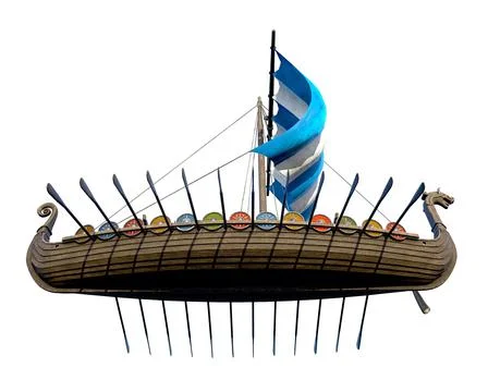 Viking Ship Stock Illustration
