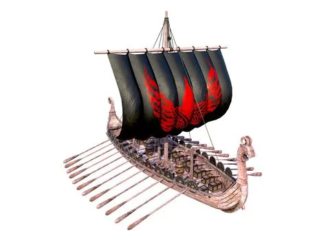 Viking Ship 스톡 일러스트