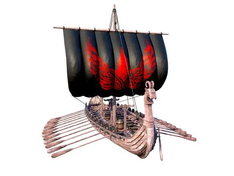 Viking Ship 스톡 일러스트