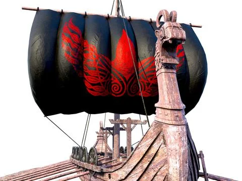 Viking Ship Stock Illustration
