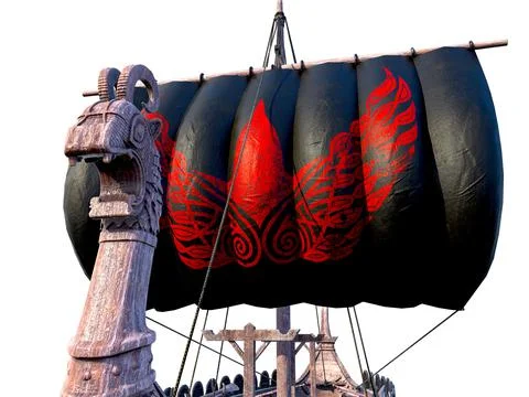 Viking Ship 스톡 일러스트