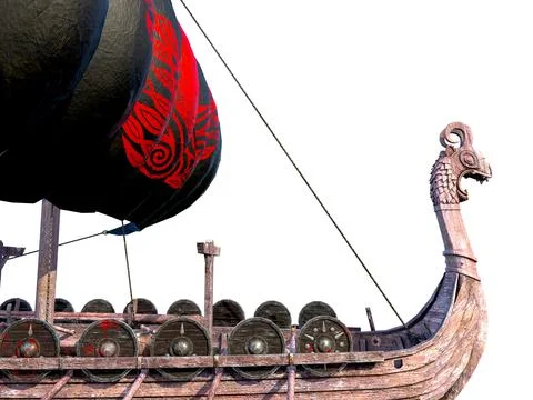 Viking Ship Stock Illustration