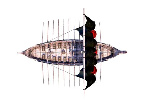 Viking Ship Stock Illustration