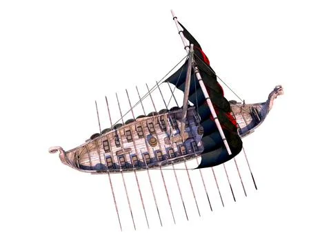 Viking Ship Stock Illustration