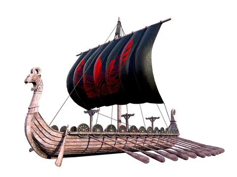 Viking Ship Stock Illustration
