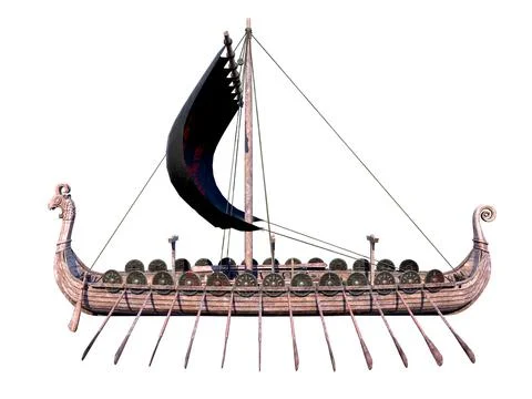 Viking Ship Stock Illustration