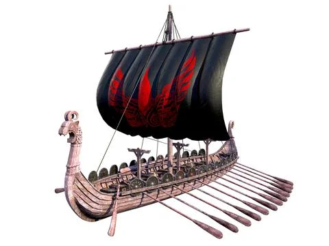 Viking Ship 스톡 일러스트