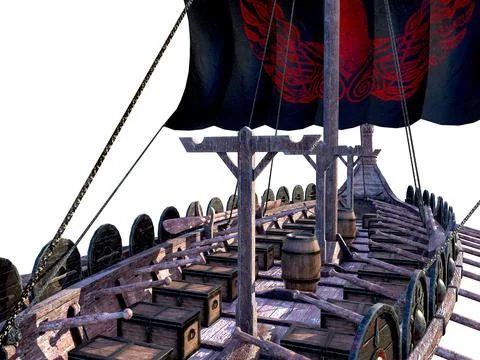 Viking Ship Stock Illustration