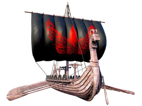 Viking Ship 스톡 일러스트