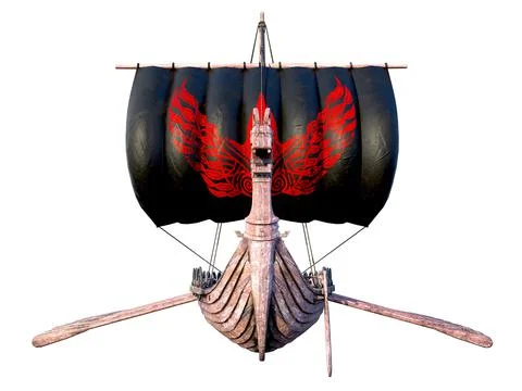 Viking Ship Stock Illustration