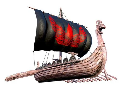 Viking Ship. 스톡 일러스트