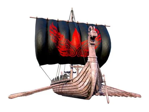 Viking Ship Stock Illustration
