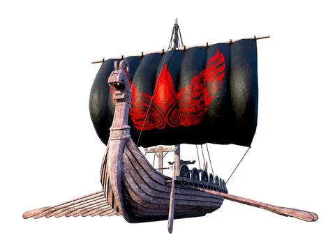Viking Ship Stock Illustration