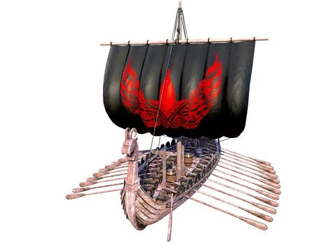 Viking Ship Stock Illustration