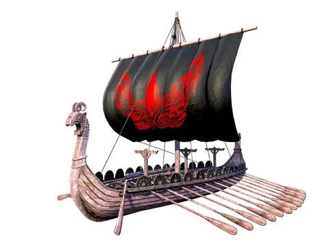 Viking Ship Stock Illustration