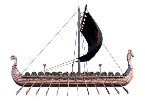 Viking Ship Stock Illustration