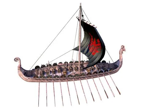 Viking Ship 스톡 일러스트