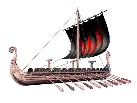 Viking Ship 스톡 일러스트