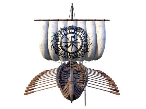 Viking Ship. Stock Illustration