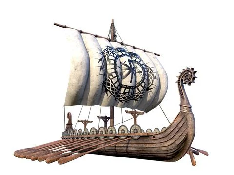 Viking Ship. 스톡 일러스트