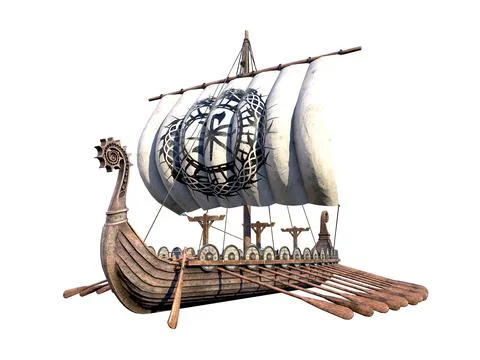 Viking Ship. 스톡 일러스트