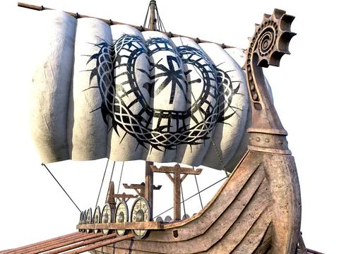 Viking Ship. 스톡 일러스트