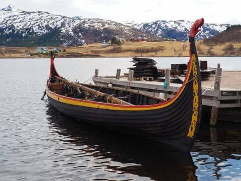 Viking ship. Stock Photos