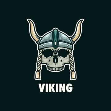 Viking Skull Stock Illustration